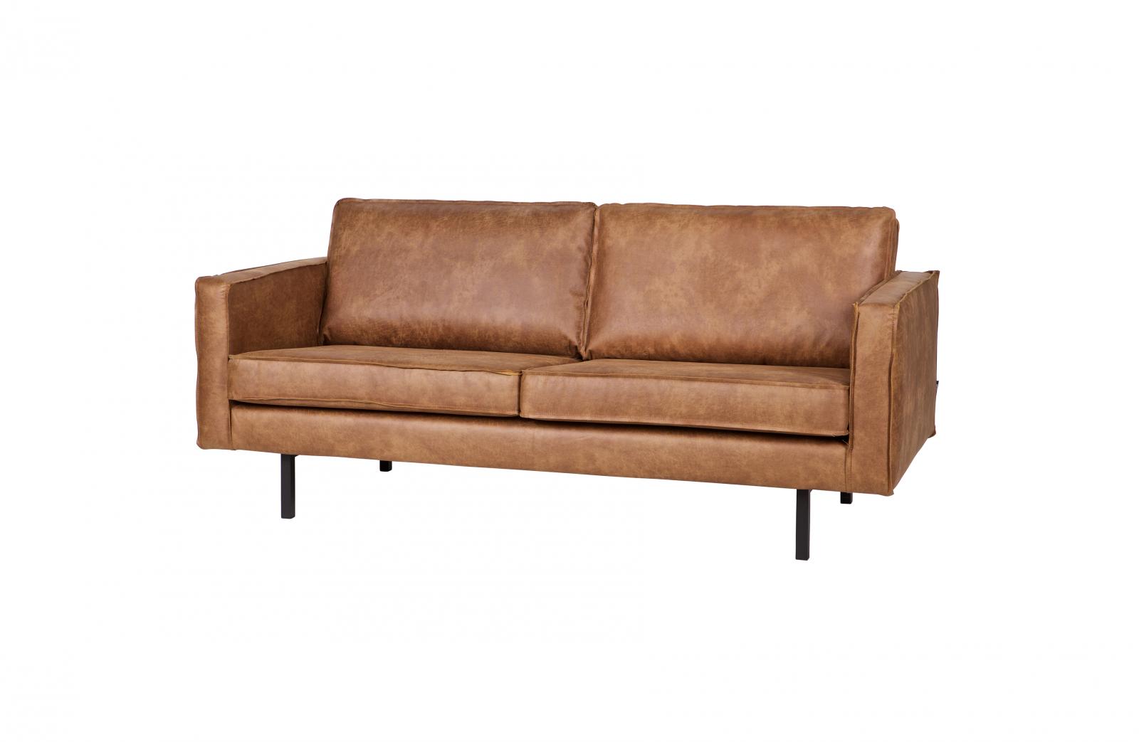 BEPUREHOME RODEO Ledersofa 2,5-Sitzer Cognac Ledercouch ...